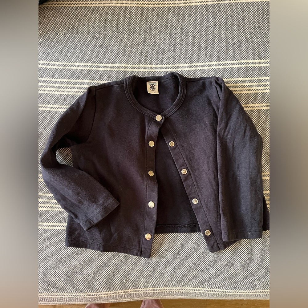 Navy button-Up Cardigan